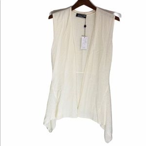 MAGASCHONI**100% Cashmere Ivory Vest**Small $385